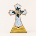 Garden Cross Marble Mosaic Art Piece