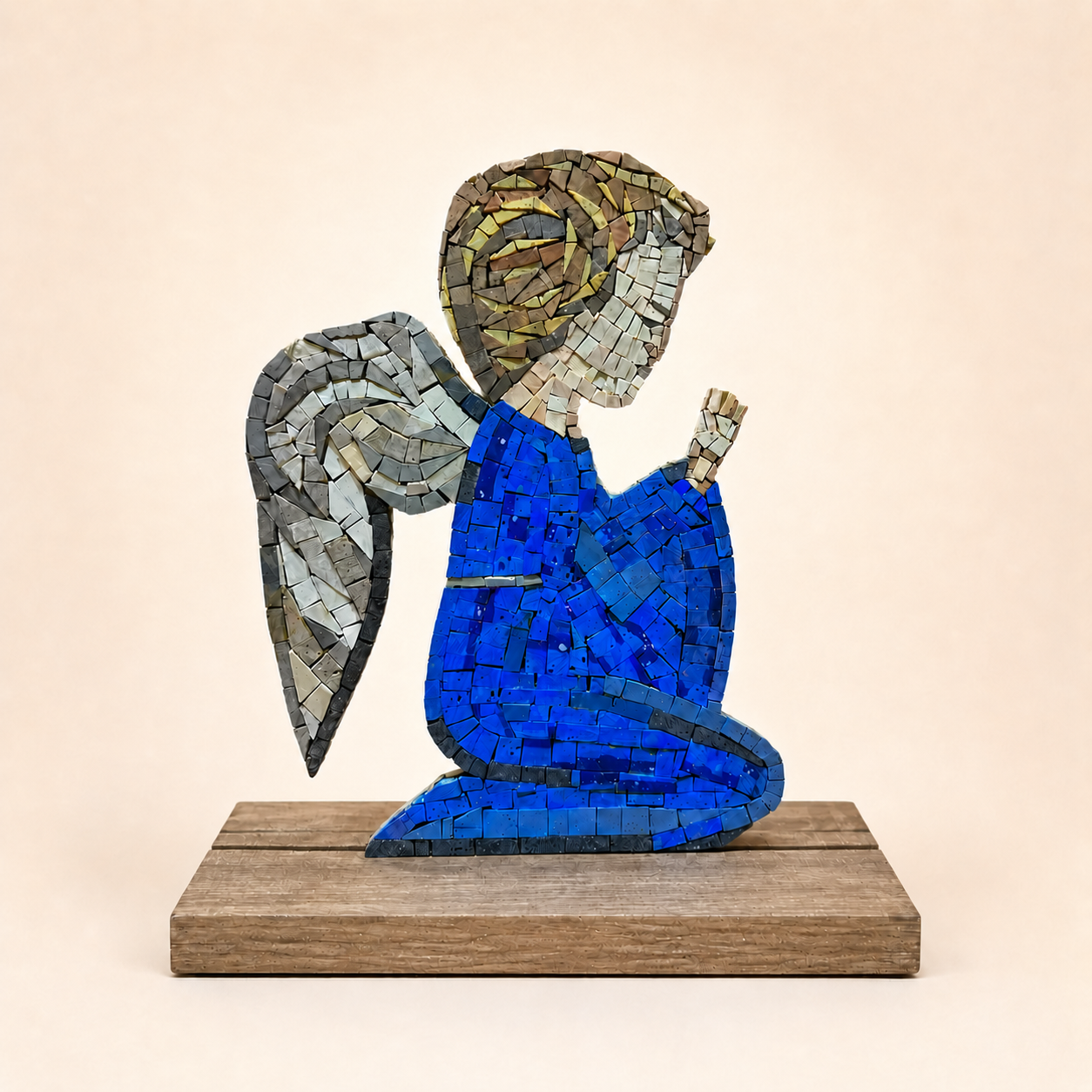 Angel of Serenity Marble Mosaic Art Piece